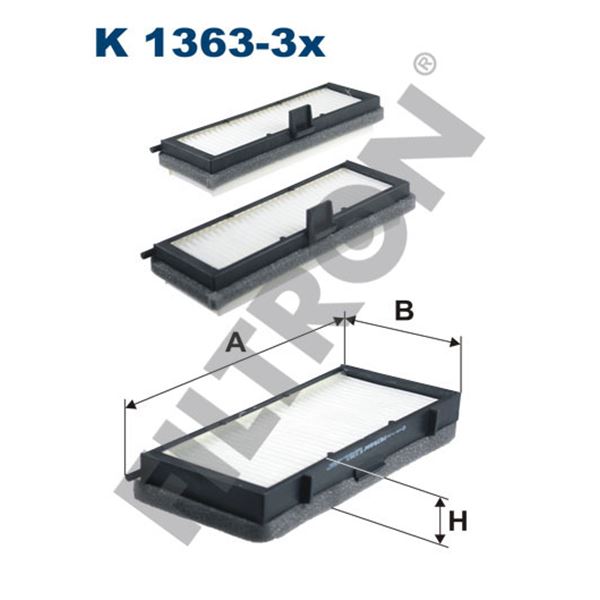 Filtre d'habitacle Filtron K1363-3X
