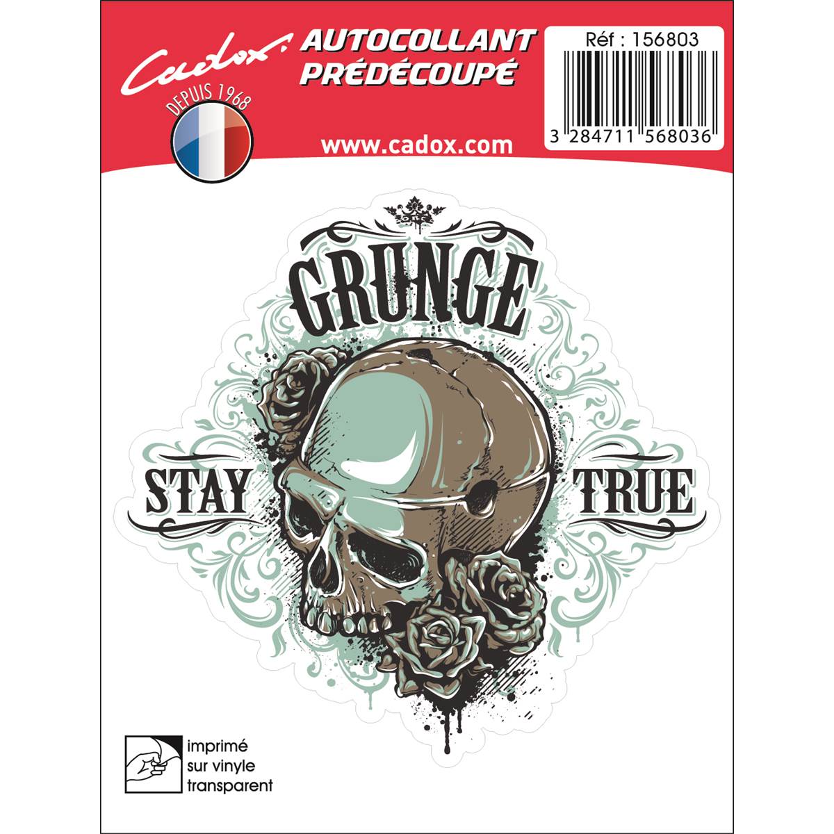 Sticker Carrosserie Crane Bleu Cadox