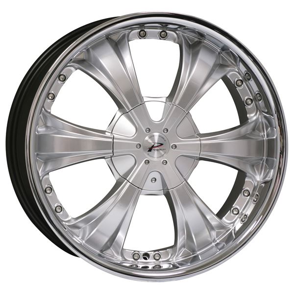 Jante aluminium Parotech 22 pouces Hyper Silver Bord Inox