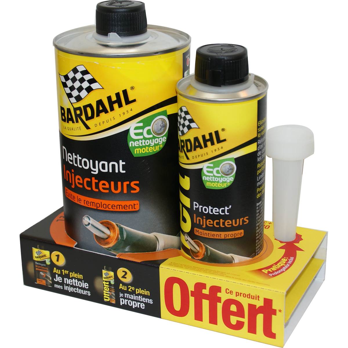 Lot Nettoyant Injecteurs Diesel 1l + Protection Injecteurs 300ml Bardahl