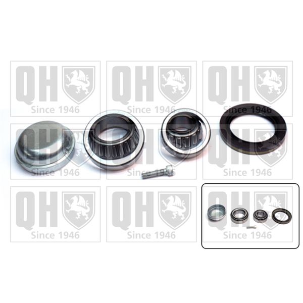 1 kit de roulement de roue avant Quinton Hazell QWB1415