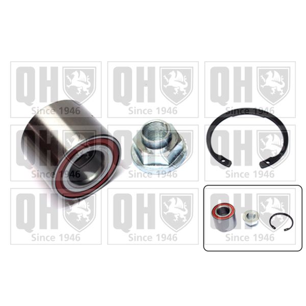 1 kit de roulement de roue arrière Quinton Hazell QWB1421
