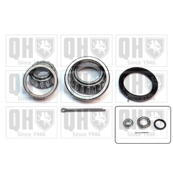 1 kit de roulement de roue avant Quinton Hazell QWB444
