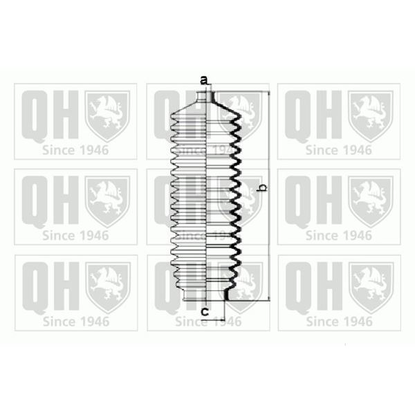 1 soufflet de crémaillère de direction Quinton Hazell QG1036