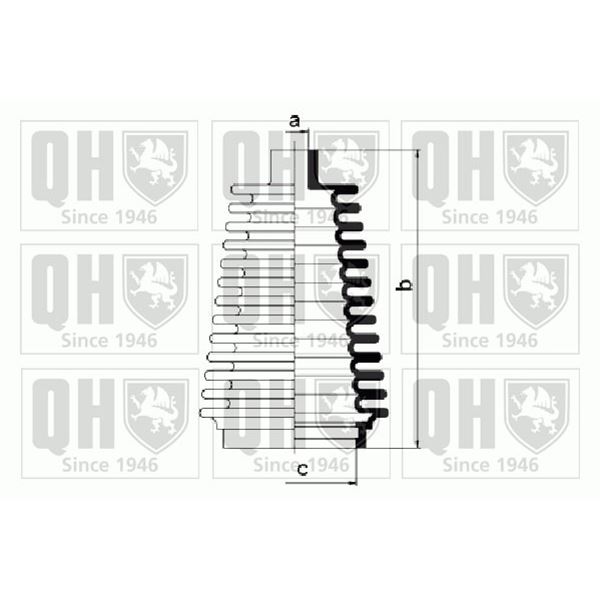 1 soufflet de crémaillère de direction Quinton Hazell QG1052