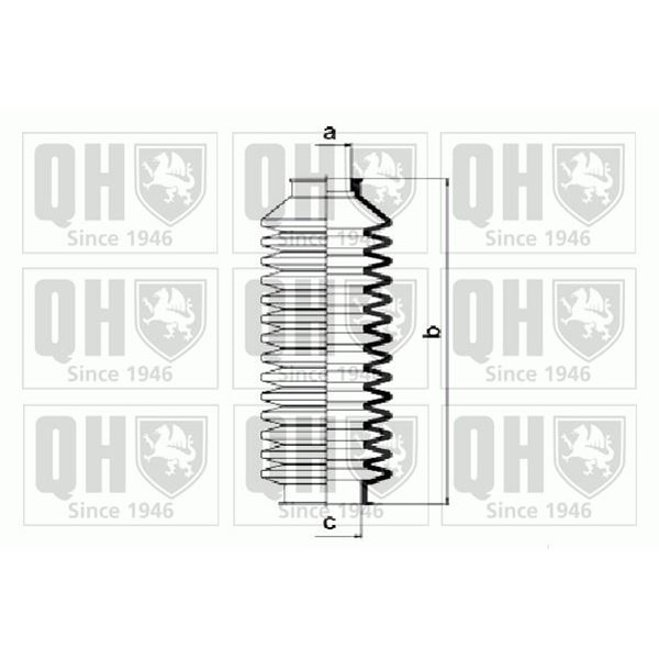 1 soufflet de crémaillère de direction Quinton Hazell QG1078