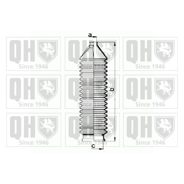 1 soufflet de crémaillère de direction Quinton Hazell QG1087