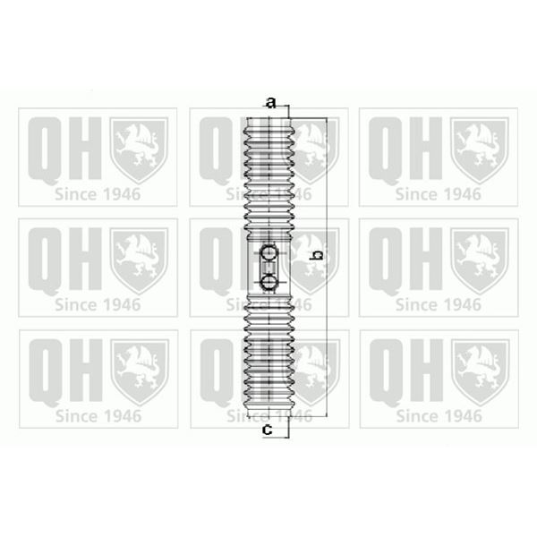 1 soufflet de crémaillère de direction Quinton Hazell QG1257
