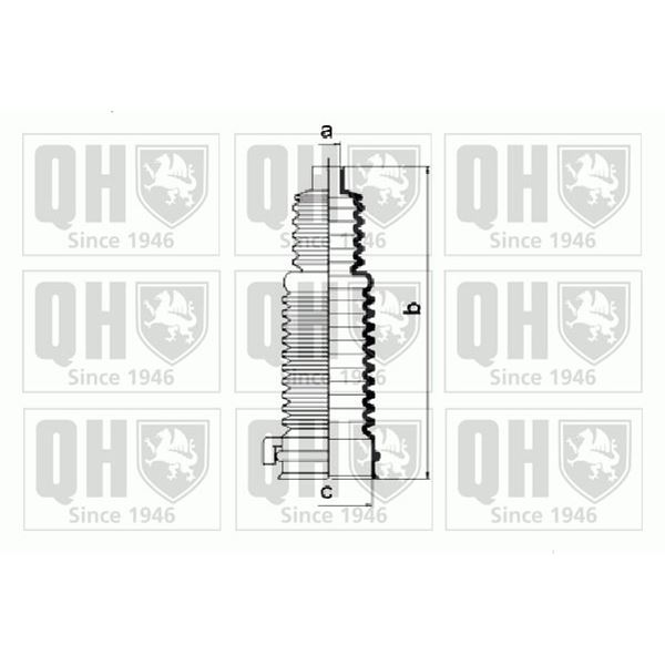 1 soufflet de crémaillère de direction Quinton Hazell QG1293