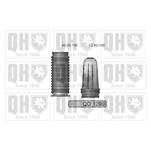 1 soufflet de crémaillère de direction Quinton Hazell QG1299