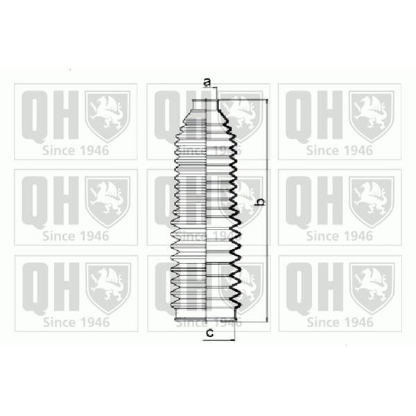 1 soufflet de crémaillère de direction Quinton Hazell QG1422