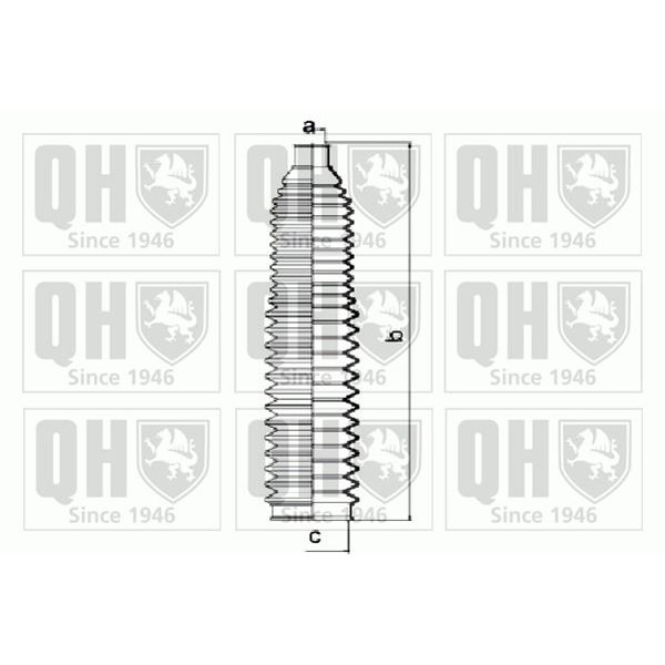 1 soufflet de crémaillère de direction Quinton Hazell QG1422
