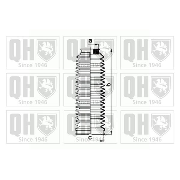 1 soufflet de crémaillère de direction Quinton Hazell QG1442