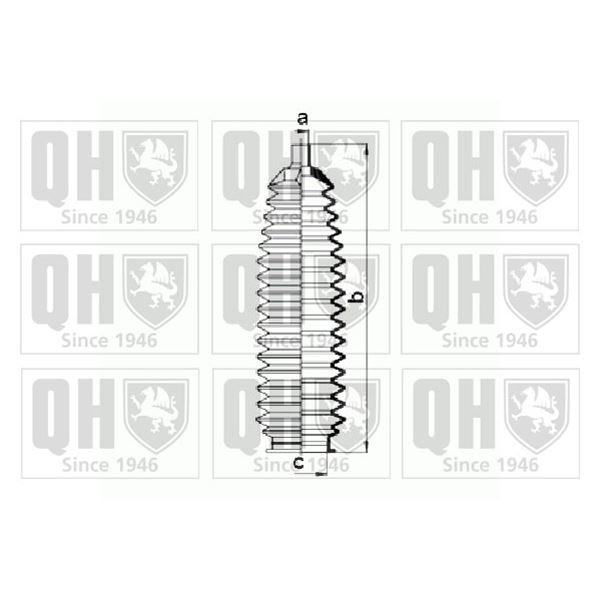 1 soufflet de crémaillère de direction Quinton Hazell QG1469