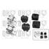 1 kit de barre stabilisatrice Quinton Hazell EMBK3080