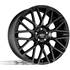 Jante MOMO Revenge Matt Black  7x16 8x100/108ET35