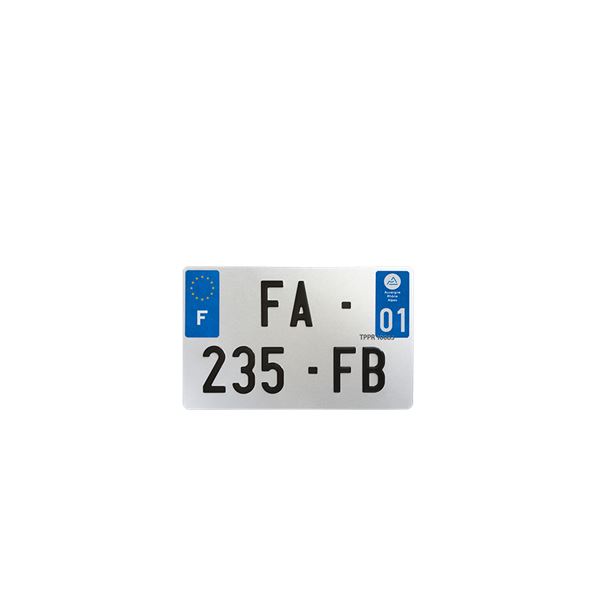 Plaque immatriculation évotion 210x130 mm département 07