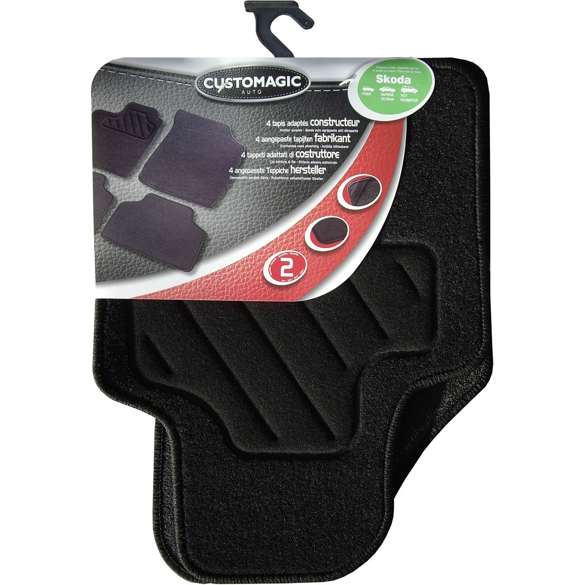 Tapis (4 pièces) Adaptés Constructeur Skoda