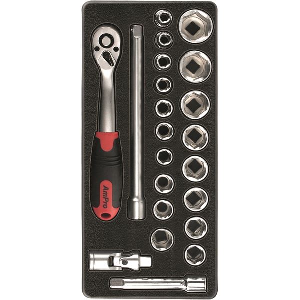 Servante d'atelier 4 tiroirs et 125 outils Z-COMP125AU AmPro