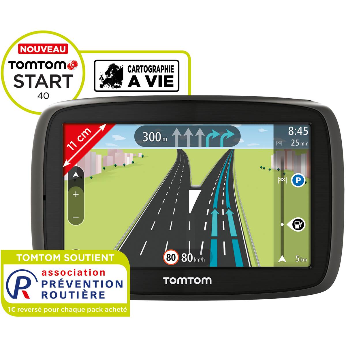 Gps Start 40 Europe 23 Pays + Housse