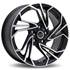 Jante aluminium Infiny 19 pouces Noir Satin Face Polie
