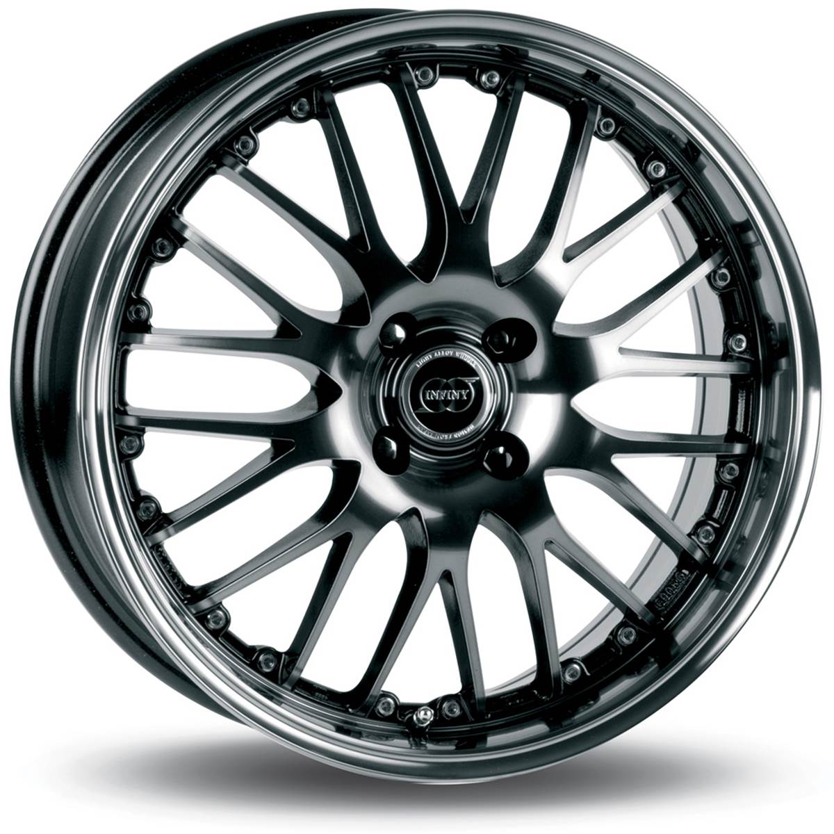 Jante Infiny Phoenix Argent Polie Bord Poli 8x17 5x105et40