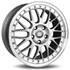 Jante INFINY R1 Light Argent Bord Poli 8x18 5x100ET35