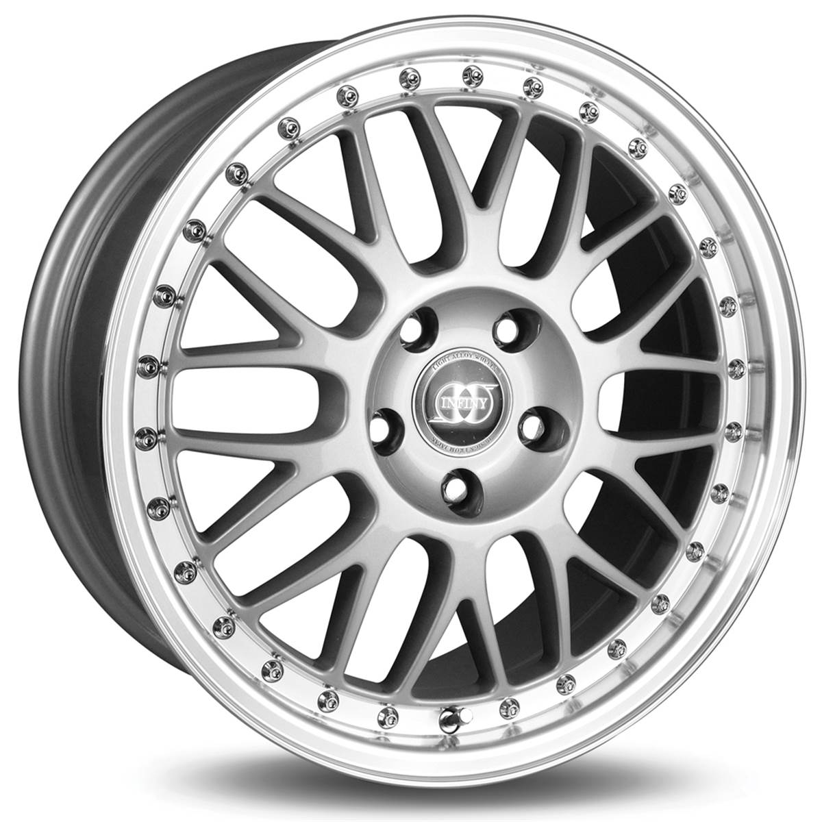 Jante Infiny R1 Light Argent Bord Poli 8x18 5x114,3et42