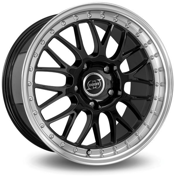 Jante INFINY R1 Light Noir Bord Poli 8x18 5x114,3ET42
