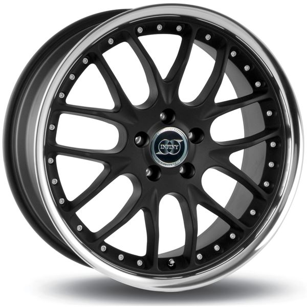 Jante INFINY Rocket Noir Mat Bord Poli 9,5x18 5x112ET42