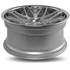 Jante INFINY INDIVIDUAL Concept S2 Argent Mat Brosse Bord Inox 9x22 5x120ET35