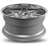 Jante INFINY INDIVIDUAL Concept S3 Argent Mat Brosse Bord Inox 9,5x20 5x120ET35