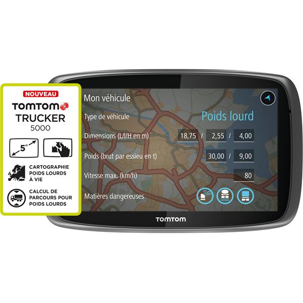 GPS Poids Lourd Tomtom Trucker 5000