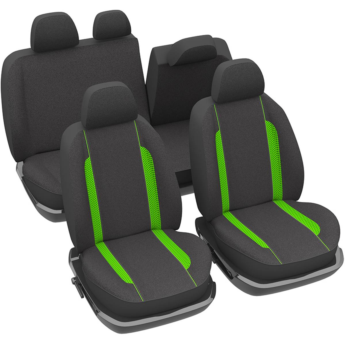 Housses De Sièges Fluo Vert Tu+