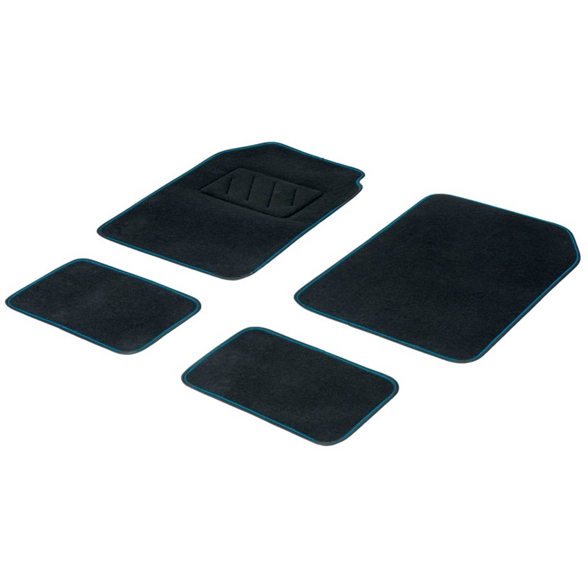 Tapis (4 pièces) Moquette Universels Fluo Bleu