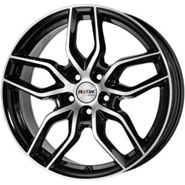 Jante PLATIN Pl72 Noir Brillant Poli 8,5x19 5x120ET35