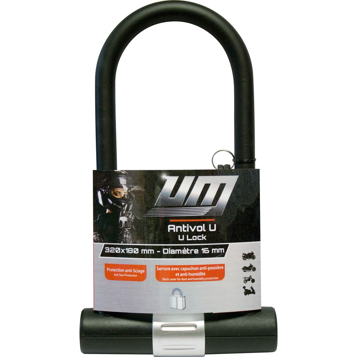 Antivol U Acier 320 X 180 Mm Um