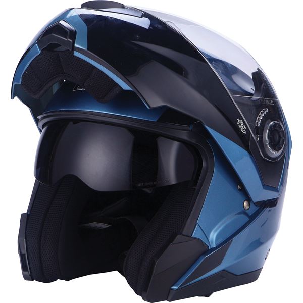 Casque moto modulable noir/ bleu Taille S Eole