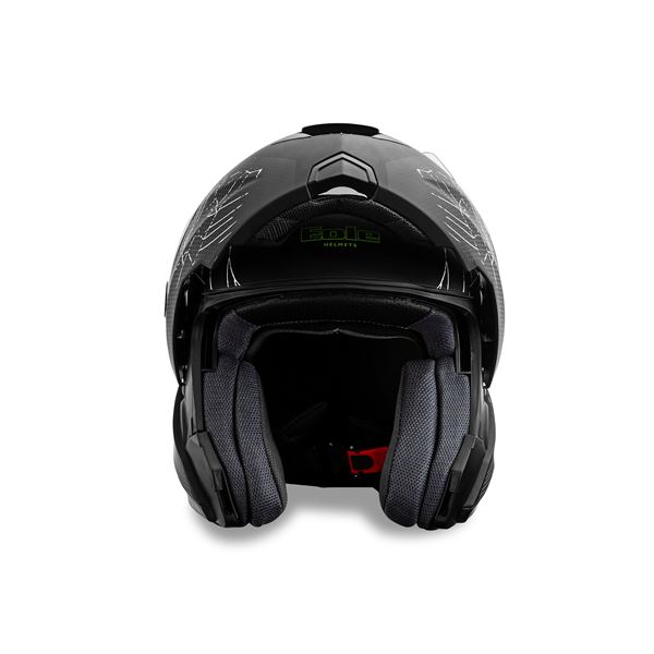 Casque moto modulable Black Spider noir mat KSK taille L