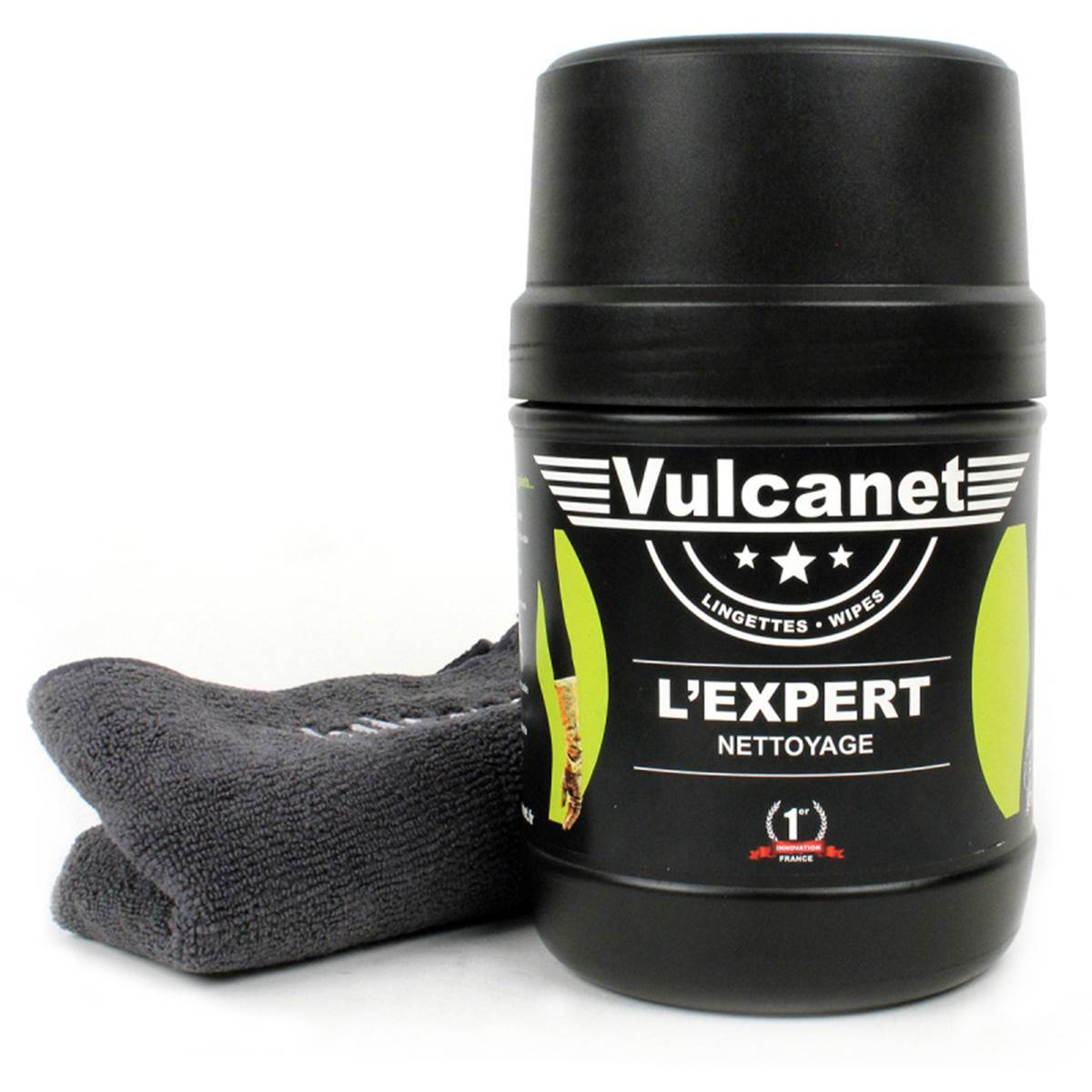 60 Lingettes Vulcanet Tout-en-1 Format Compact Pour 2 Roues