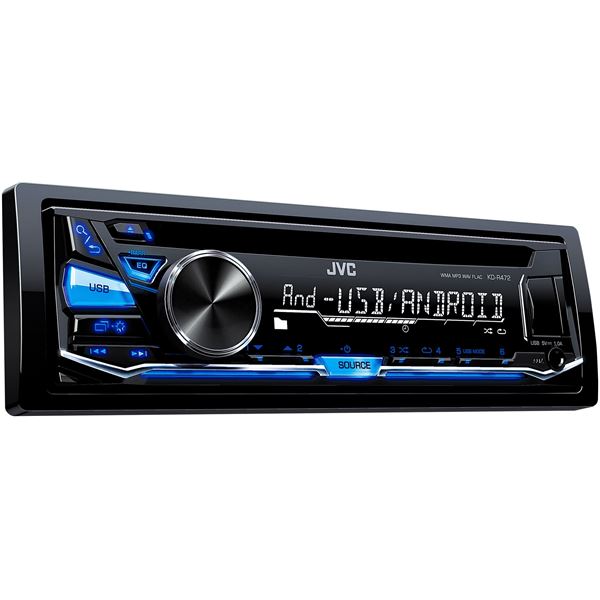 JVC KD-R472 Autoradio USB/CD-Receiver mit Front-AUX-Eingang schwarz 