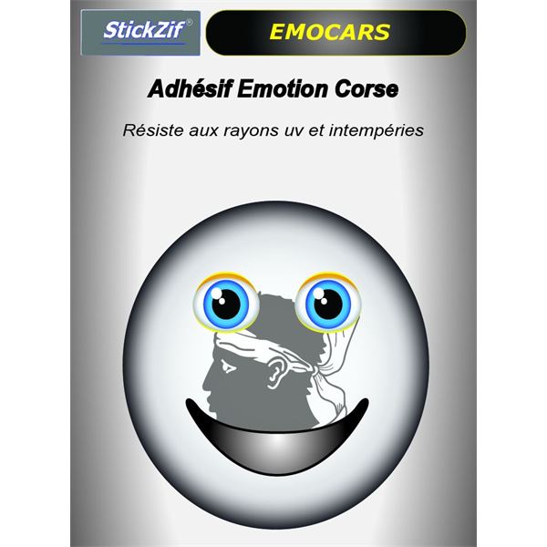 Sticker voiture EMOCARS Corse