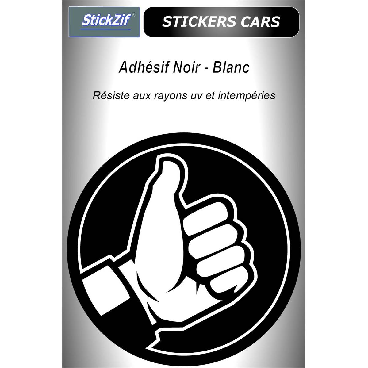 Sticker Voiture Noir – Blanc