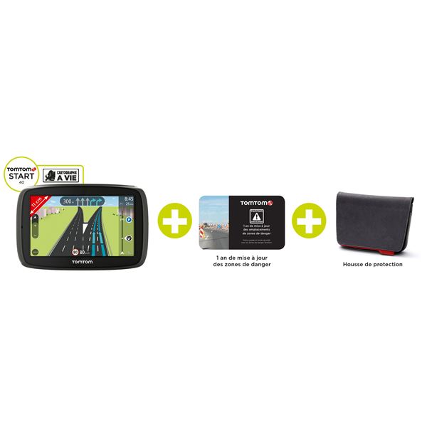 PACK GPS TOMTOM START 40 EU 45 + Housse + ZD