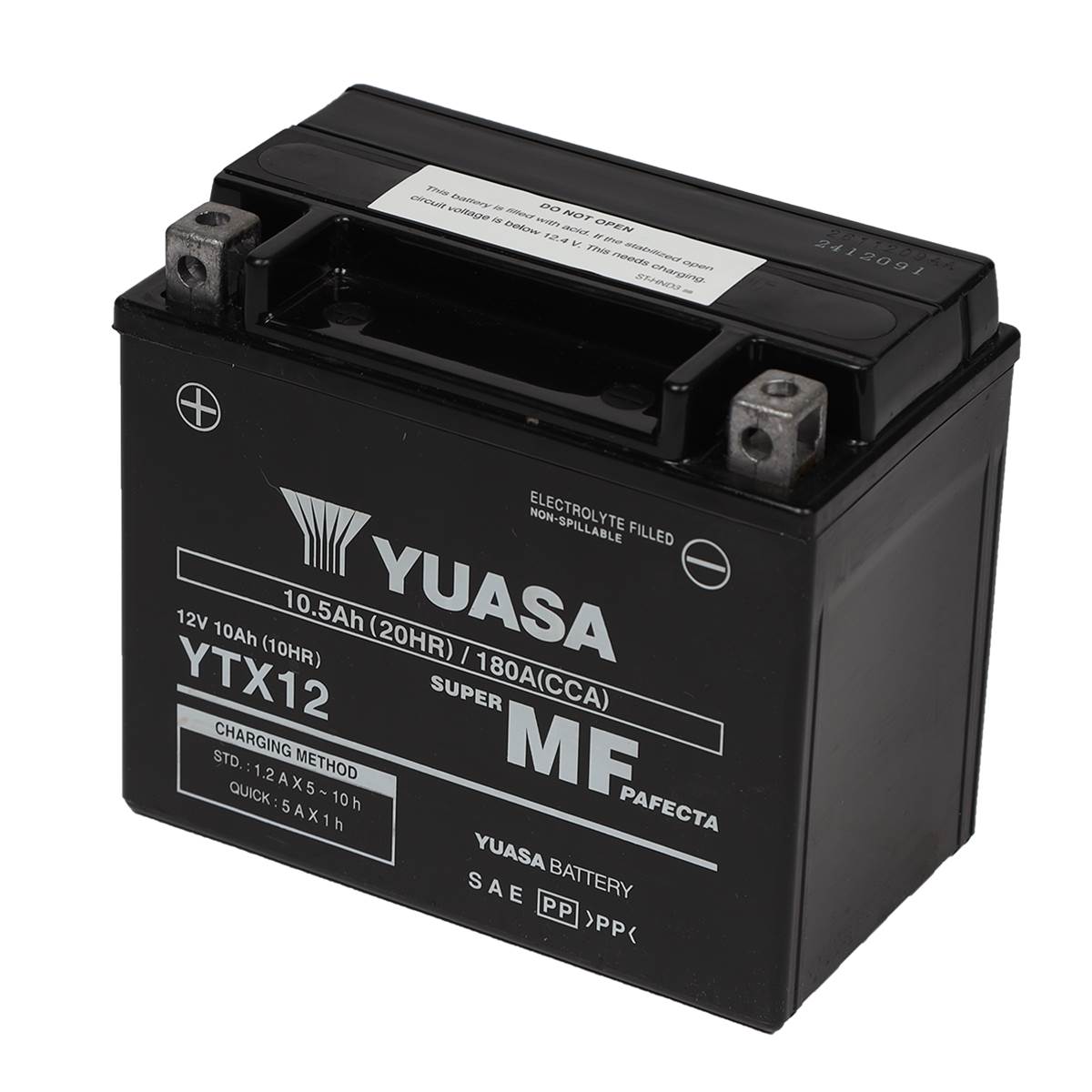 Batterie Scooter Et Moto Power Yuasa Ytx12 (fa)