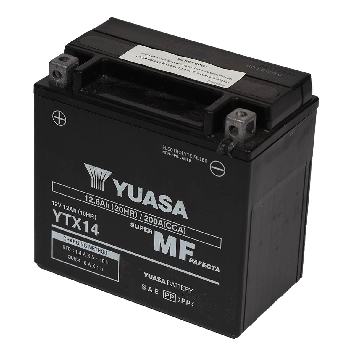 Batterie Scooter Et Moto Power Yuasa Ytx14 (fa)