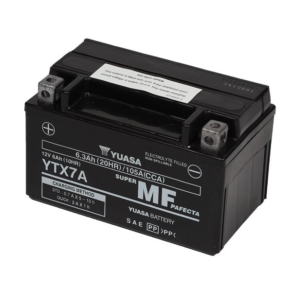Batterie scooter et moto Power Yuasa YTX7A (FA)