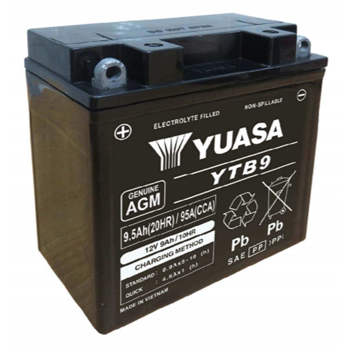 Batterie Scooter Et Moto Power Yuasa Ytb9 (fa)