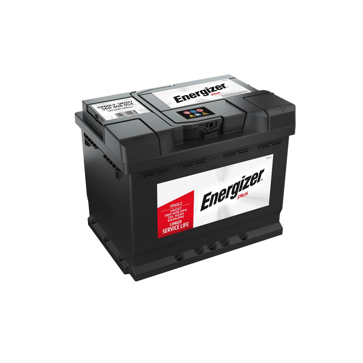 Batterie Voiture Energizer Ep60-l2 - 60ah / 540a - 12v