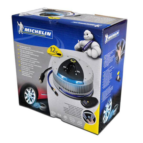 Compresseur à air 12V avec manomètre digital détachable